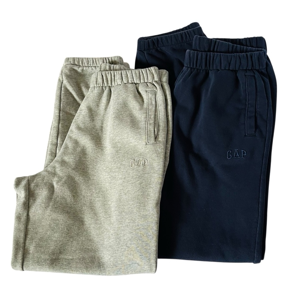 Gap Kids pair of navy and gray sweatpants joggers